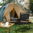 Sedia per Esterni Pieghevole 54x59x78 cm Seduta in Tessuto Oxford e Acciaio  Nero  