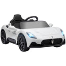 Macchina Elettrica per Bambini Licenza Maserati MC20 Velocità 3-5km/h Bianco 