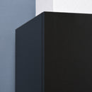 Armadio 2 Ante 4 Ripiani  80x40x180 cm in Legno MDF Nero