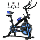 Cyclette con Monitor LCD e Sella Regolabile 118x50x105-115 cm Blu  