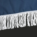 Ombrellone da Giardino Inclinabile Ø213x234 cm a 8 Stecche con Manovella Blu e Beige 