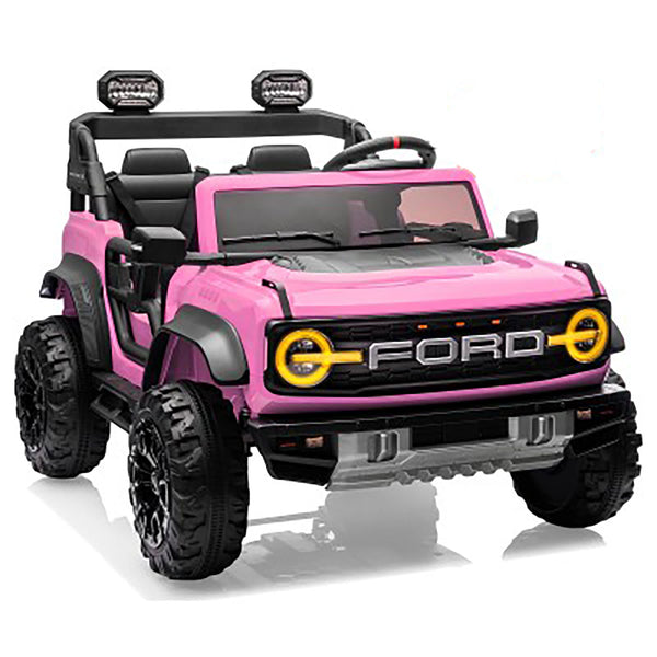sconto Macchina Elettrica per Bambini 24V Licenza Ford Bronco Raptor 2 Posti con Telecomando Rosa
