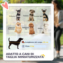 Passeggino per Cani 3 in 1 Pieghevole con Cestino Inferiore Blu   
