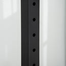 Porta Bilanciere con Supporti 111-151x69x120-150 cm in Acciaio Nero