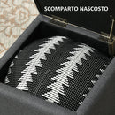 Pouf Contenitore 39x39x39 cm in Tessuto Teddy Grigio  