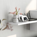 Parete Attrezzata Mobile TV fino a 50"" e Pensile 120x41x43,3 cm Bianco e color Legno  