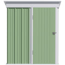 Casetta Box da Giardino 161x95x163/181 cm in Acciaio Verde