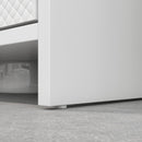 Mobile Sottolavello da Bagno 60x30x60cm 2 Ante Decorate Bianco  