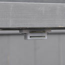 Armadietto da Giardino 2 Ante Tetto Apribile 74x43x88 cm in Legno di Abete Grigio Scuro