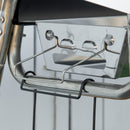 Barbecue a Carbone Carbonella 96x61x72 cm in Acciaio Nero