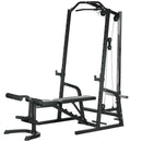 Stazione Fitness Multifunzione 152x105x212 cm in Acciaio Nero