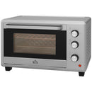 Fornetto Elettrico 30 Litri 1600W con 3 Funzioni di Cottura Argento