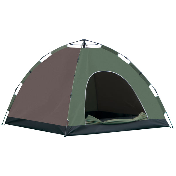 Tenda da Campeggio Pop-Up per 4 Persone 210x210x135 cm con Borsa da Trasporto Verde prezzo