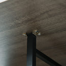 Tavolo Salvaspazio Pieghevole a 2 Ribalte per 6 Persone 130x80x74 cm Grigio 