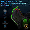 Macchina Elettrica per Bambini Licenza Lamborghini Revuelto 12V Guida Manuale e Telecomando Verde 