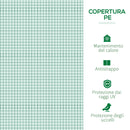 Mini Serra per Piante Impermeabile con 3 Ingressi Avvolgibili 400x100x80 cm Verde 