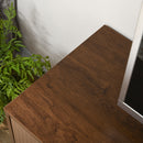 Mobile TV Fino a 65"" 2 Ante 2 Ripiani Aperti 150x40x56 cm in Legno Truciolare Marrone