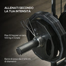 Stazione Fitness per Allenamento Totale 170x139x200 cm Power Tower in Acciaio Nero  
