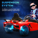 Macchina Elettrica per Bambini 12V con Licenza Lamborghini Aventador SVJ Roadster Rosso