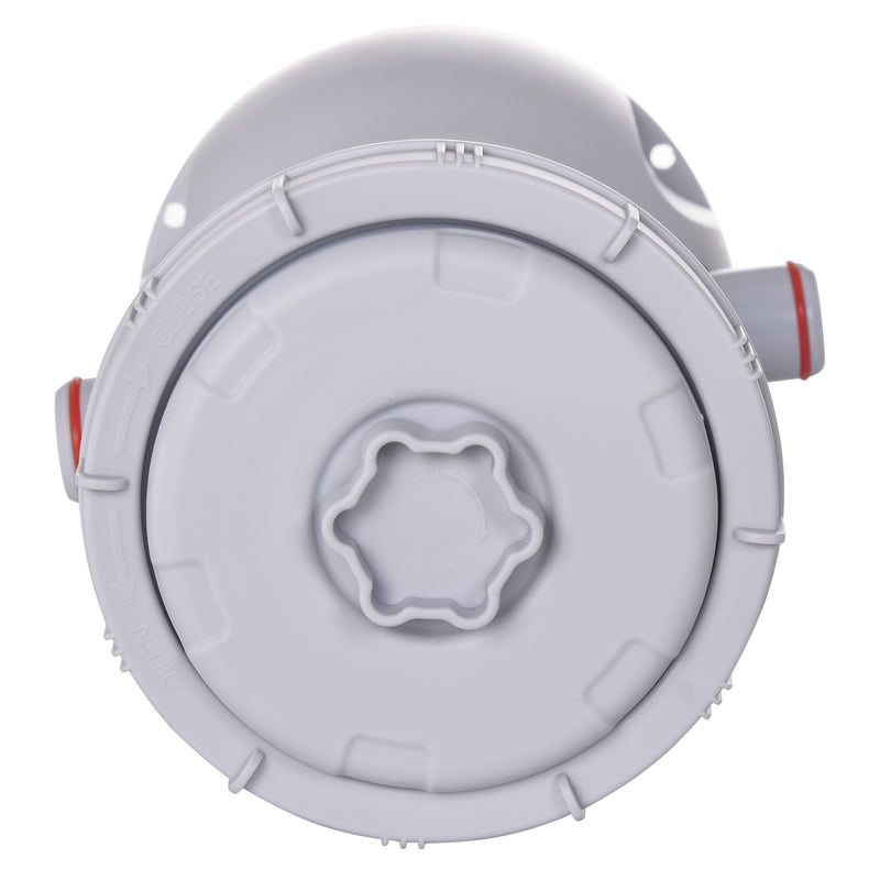 Pompa Filtro Portata 3785 L/h per Piscine Fuori Terra 5-5,5 m Bianco