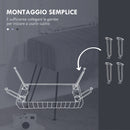 Panca Fondo Letto Imbottita 82x30x47 cm Pelliccia Sintetica Grigia  