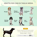 Lettino per Cani Rialzato con Seduta Traspirante 90x65x20 cm in Metallo e Tessuto Nero e Argento-4