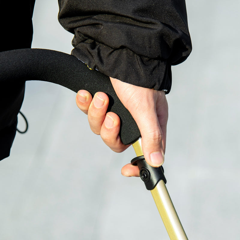 Passeggino per Cani Convertibile in Trasportino 82x49,5x98 cm in Acciaio e Poliestere Azzurro e Nero   