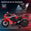 Moto Elettrica per Bambini con Licenza Honda CBR 1000RR 6V Velocità 3km/h Rosso  