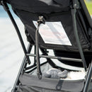 Passeggino Leggero per Bambini Pieghevole 128x58x106 cm con Tettuccio in Alluminio e Tessuto Oxford Rosso e Nero