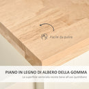 Isola per Cucina 110x49,5x89,5 cm con Cassetti Armadietto e Portasciugamani in Legno e MDF Bianco