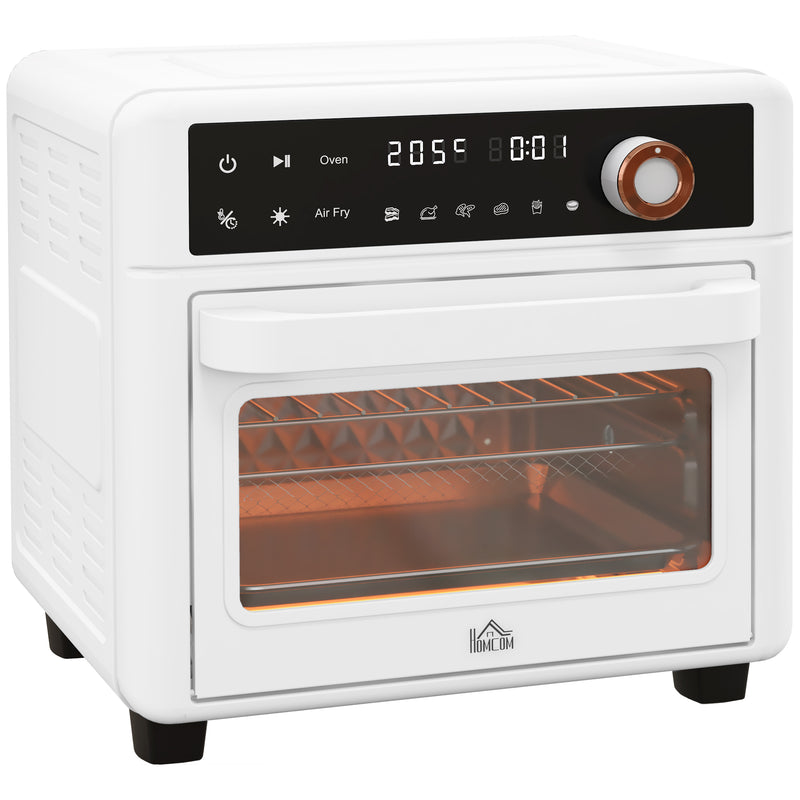 Forno Elettrico 1500W 13L 12 Programmi Friggitrice ad Aria Bianco 