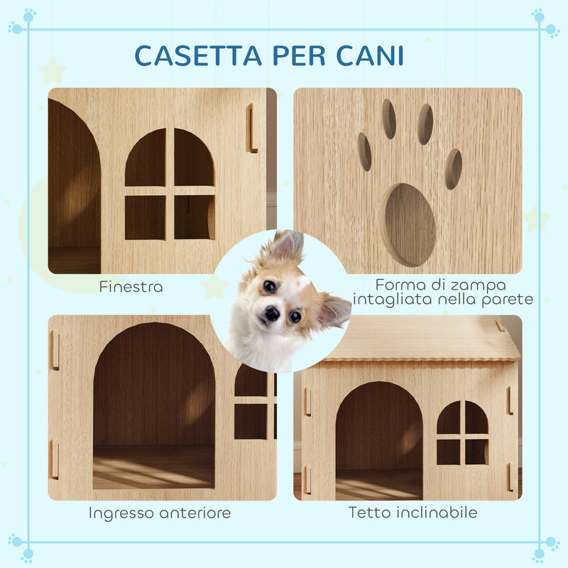 Cuccia per Cani da Interno 49,5x41x51 cm in Legno   