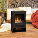 Camino a Bioetanolo da Pavimento Autoportante con Bruciatore da 0,9L 44x28x68 cm Nero  