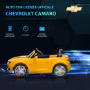 Macchina Elettrica per Bambini 12V con Licenza Chevrolet Camaro Giallo