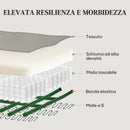 Poltrona Reclinabile 140°  con Poggiapiedi 84x91x102 cm in Microfibra Grigio  