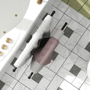 Piantana Portasciugamani da Bagno da Terra Autoportante 2 Bracci in Metallo 50x18,5x85 cm Nero