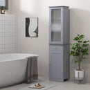 Mobile a Colonna da Bagno 40x27x171,5cm in MDF Grigio  