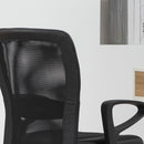 Sedia Poltrona Operativa Altezza Regolabile In Tessuto a Rete Nero   