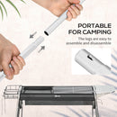 Barbecue a Carbone Carbonella 96x61x72 cm in Acciaio Nero