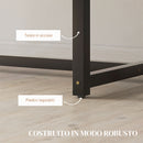 Tavolo da Pranzo Allungabile per 4-6 Persone Stile Industriale 120-160x80x75,5cm 