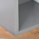 Libreria con Scrivania a Scomparsa Salvaspazio 98x51x153 cm in MDF Grigio 