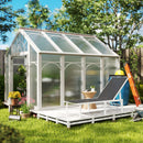 Lettino Sdraio 60x166x84 cm con Schienale Regolabile su 5 Livelli in Acciaio e Textilene Bianco e Grigio  