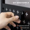 Mobile Cucina 4 Ripiani 60x40x112 cm in MDF e Acciaio Marrone