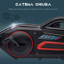 Go Kart a Pedali per Bambini 100x58x58,5 cm Ruote in EVA Rosso Nero