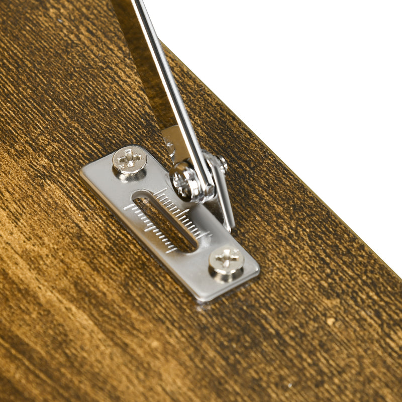 Scrivania Pieghevole con Ripiani 60x20x50 cm in Truciolato e MDF Marrone