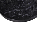 Base per Ombrellone a Mezzaluna 50x31x32 cm per Pali da Ø3,8 e Ø4,8 cm in Resina Nero 