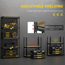 Set 2 Scaffalatura 5 Ripiani in MDF 70x30x167,5 cm Struttura in Acciaio Nero