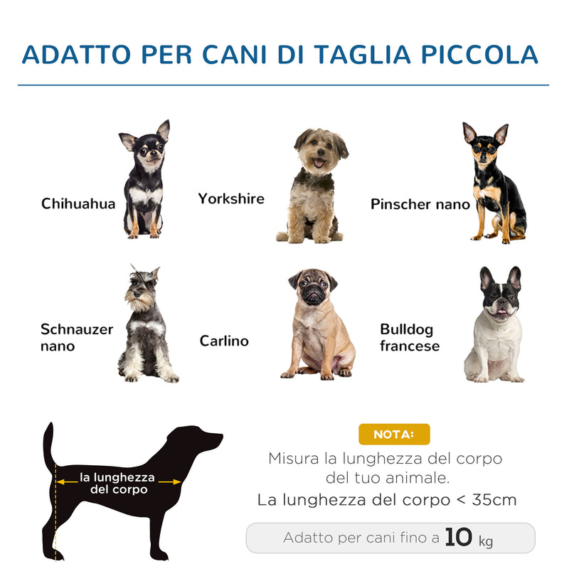 Lettino per Cani Rialzato con Seduta Traspirante 61x46x18 cm in Acciaio e Tessuto Marrone e Nero-8