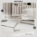 Tavolino da Soggiorno Basso Design Geometrico a 2 Livelli 40x30x45 cm in Acrilico Trasparente 