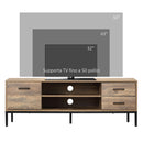 Mobile TV Max 50” 132x39x45,5 cm in Truciolato Caffè
